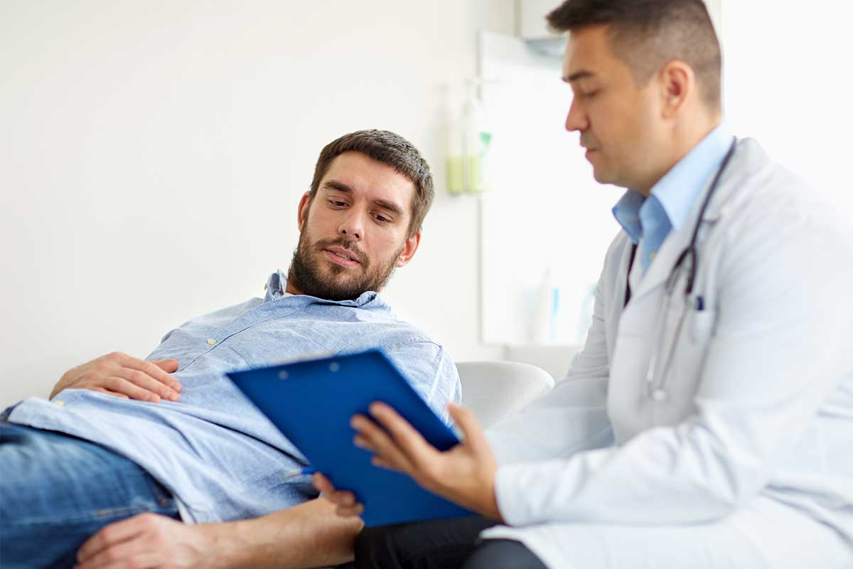 Doctor discussing with patient about the treatments